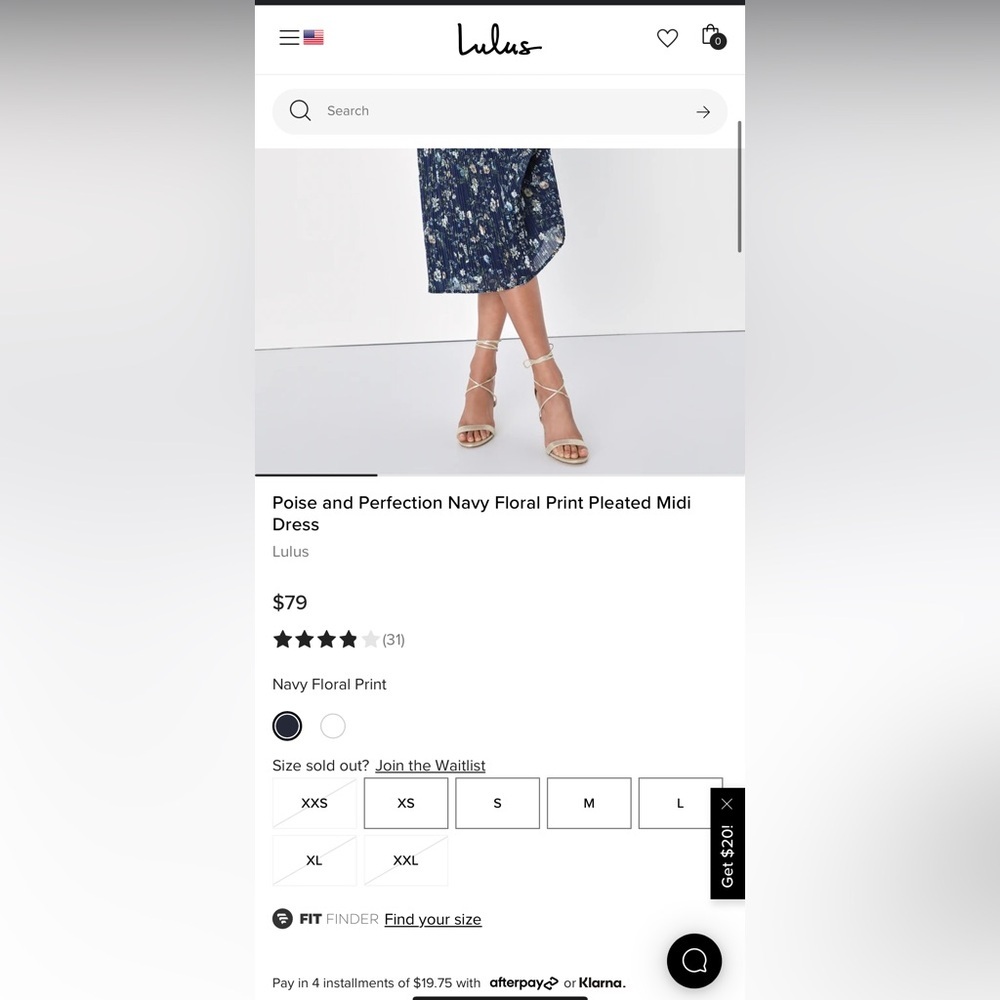Lulu's Blue Sweetheart Sundress Midi - Picture 5 of 5